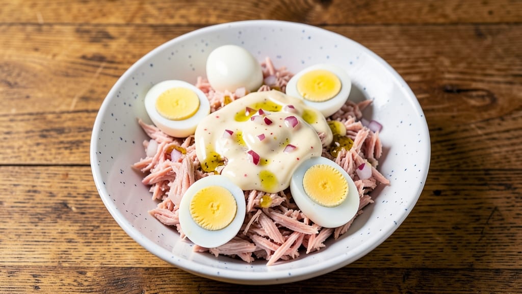 Tuna and Hard-Boiled Egg Salad Recipe: Crunchy Protein Packed in 10 Minutes