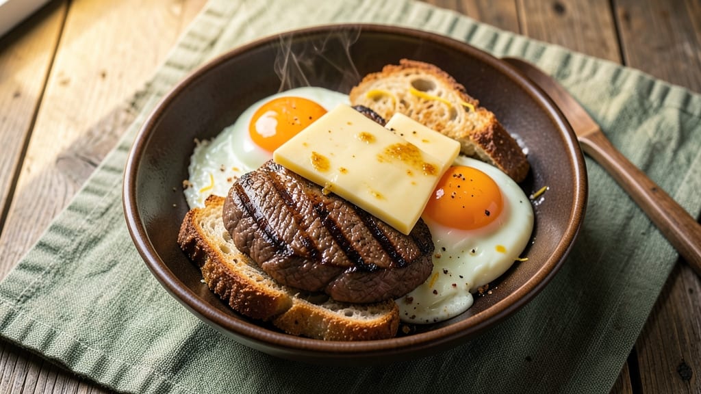 Steak Egg and Cheese Sandwich Recipe: Crispy Griddle Sizzle and Runny Yolk Magic