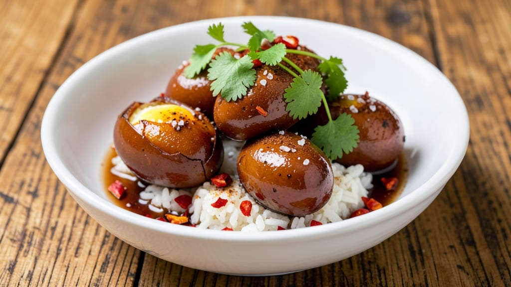 Tea Egg Recipe 5 Spice: Warm Spiced Tea-Infused Poached Eggs