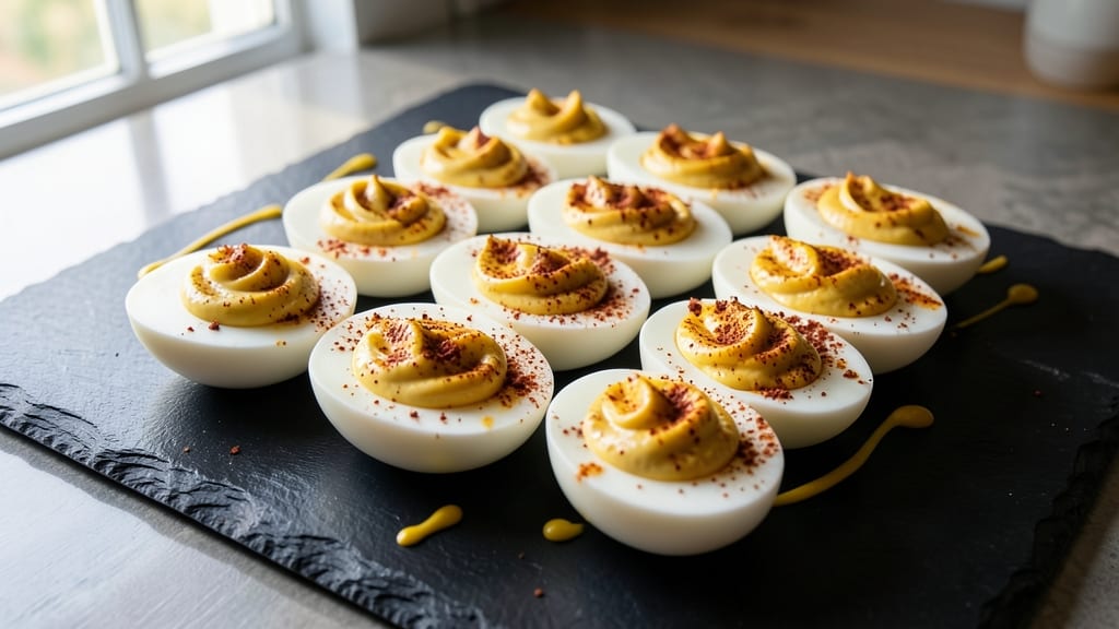 Two Dozen Deviled Eggs Recipe: Bold Mustard-Kick and Creamy Yolk Balance