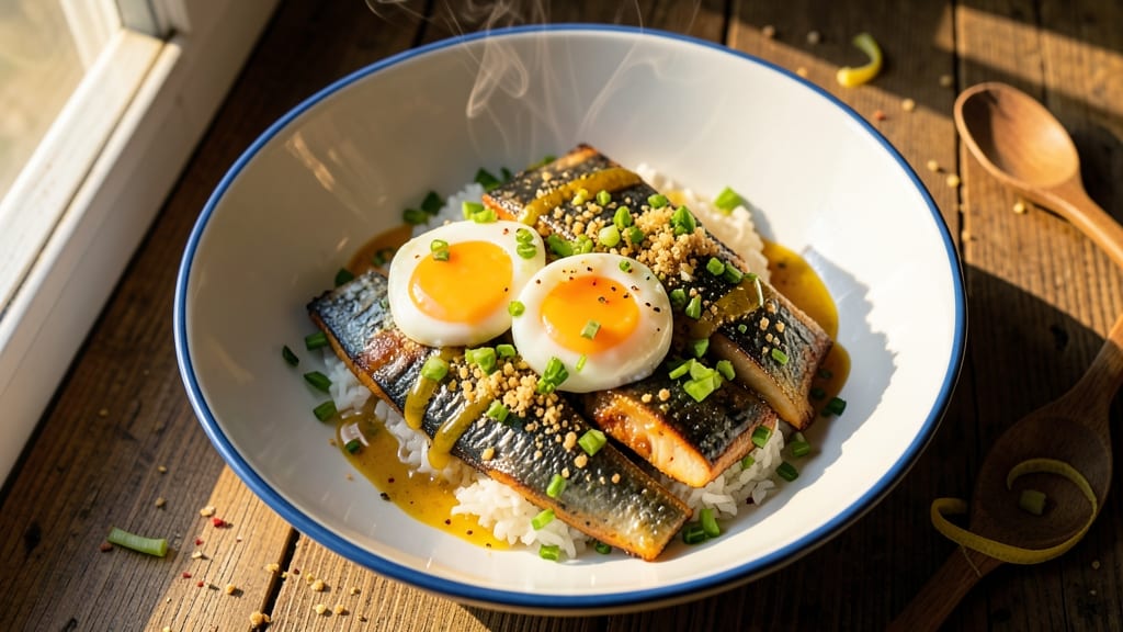 Tin Fish and Eggs Recipe: Crispy Celery-Crusted Bites with Runny Yolk Magic