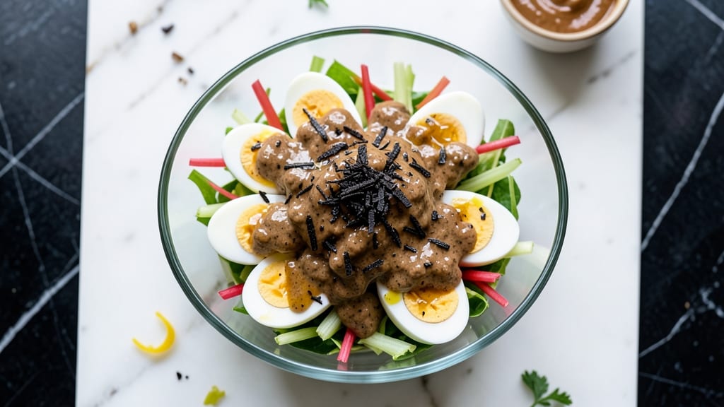 Truffle Egg Salad Recipe: Earthy Luxury With Crispy Celery Crowns