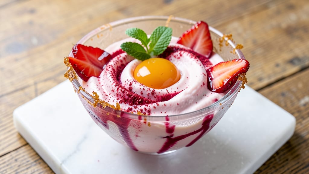 Strawberry Egg Gelato Recipe: Silky Texture With Bursting Fruit Flavor