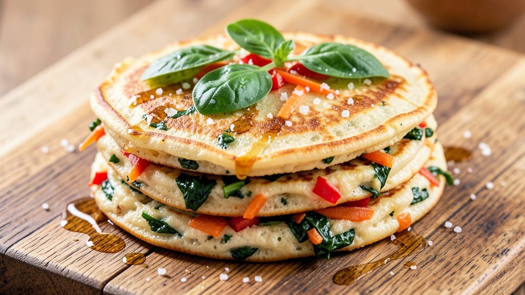 Vegetable Egg Pancake Recipe: Fluffy Layers With Hidden Veggie Goodness