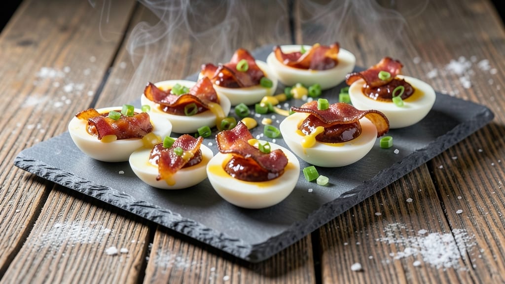 Smoked Traeger Deviled Eggs Recipe: Smoky Bacon Crunch Over Creamy Yolk Magic