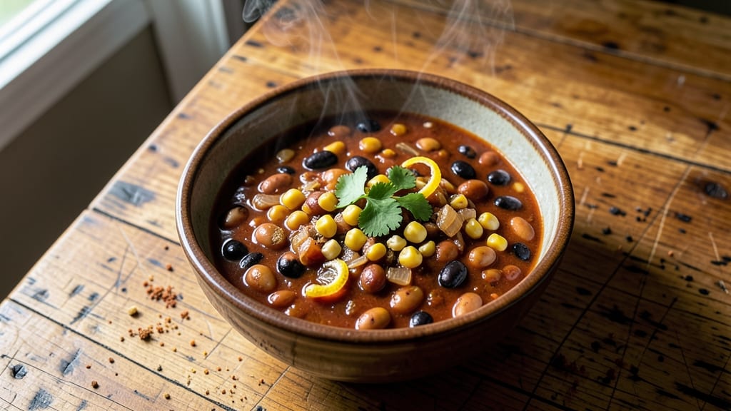 Mcalister's Veggie Chili Recipe: Layered Bean and Corn Texture Without the Meat