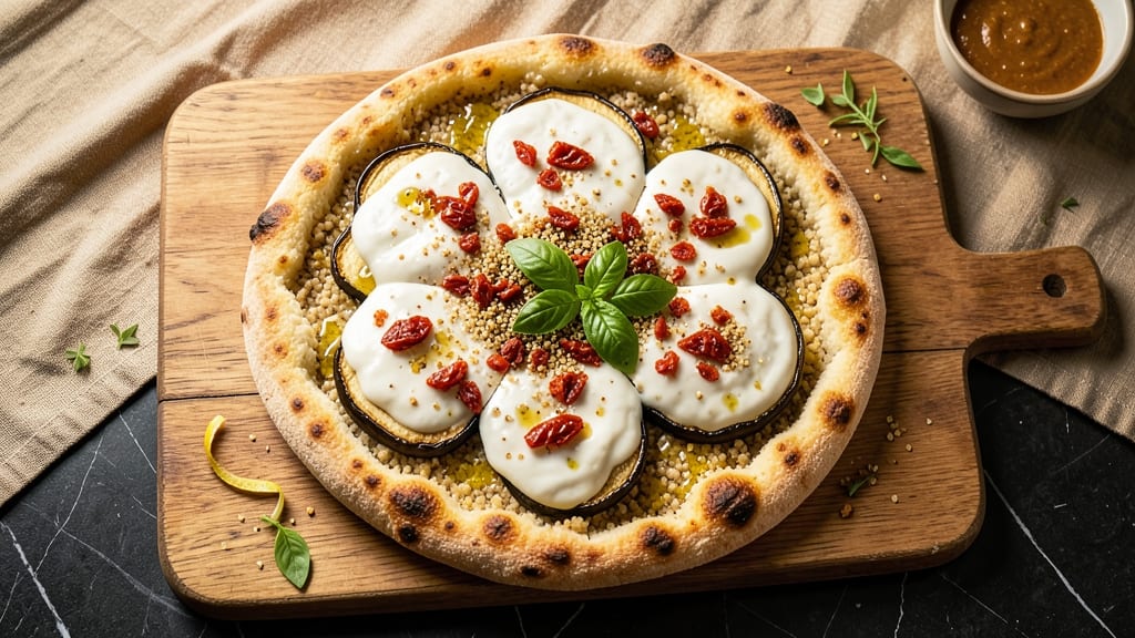 Vegan Eggplant Pizza Recipe: Charred Eggplant Crust With Creamy Cashew Cheese