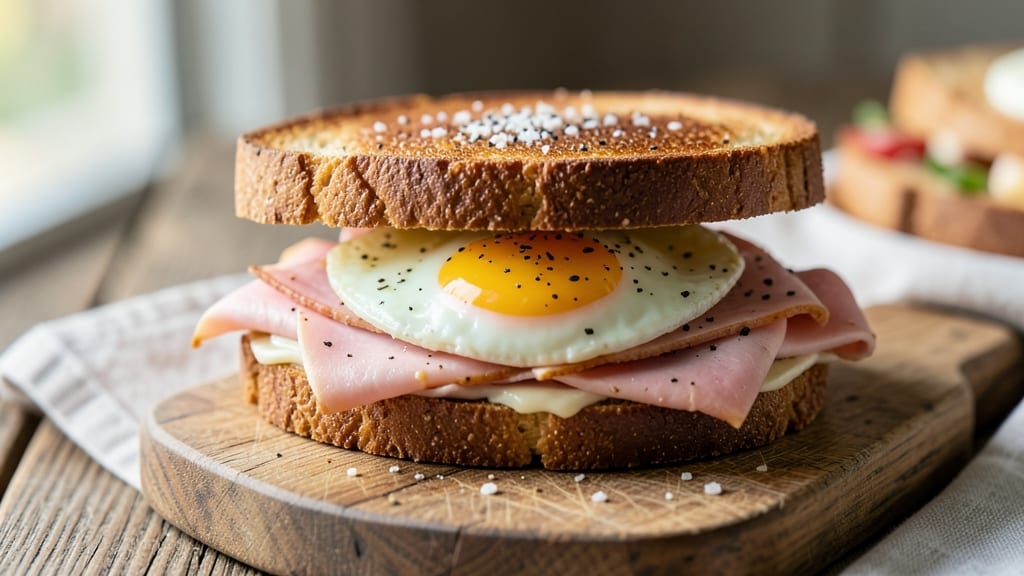 Turkey and Egg Sandwich Recipe: Savory Poached Eggs on Toasted Sourdough