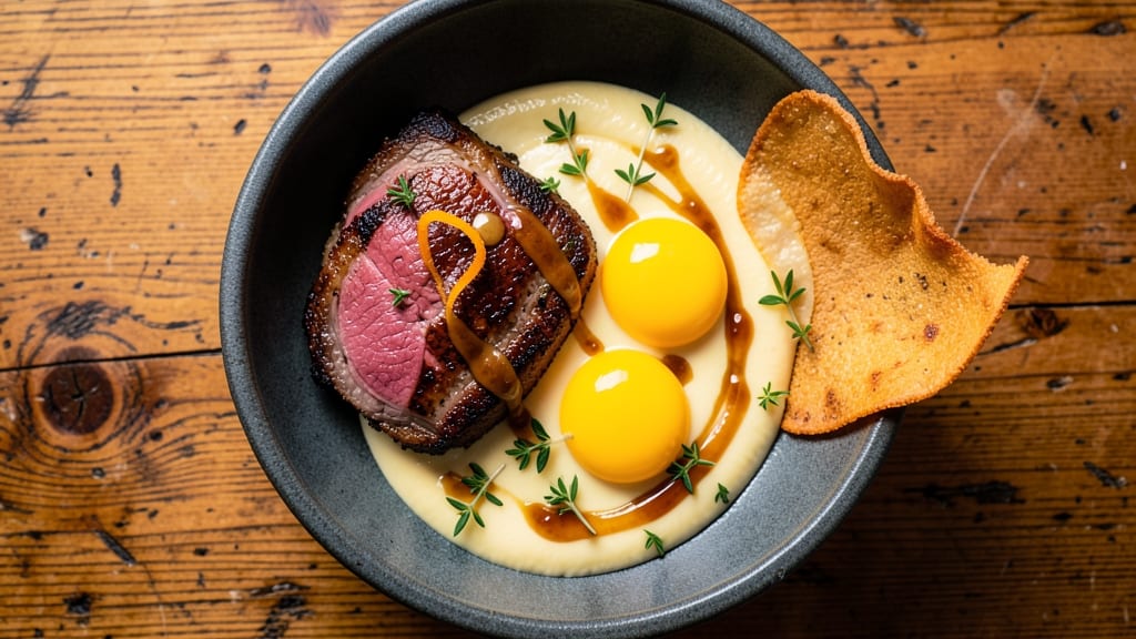 Venison and Eggs Recipe: Smoky Game Meat with Poached Yolk Richness