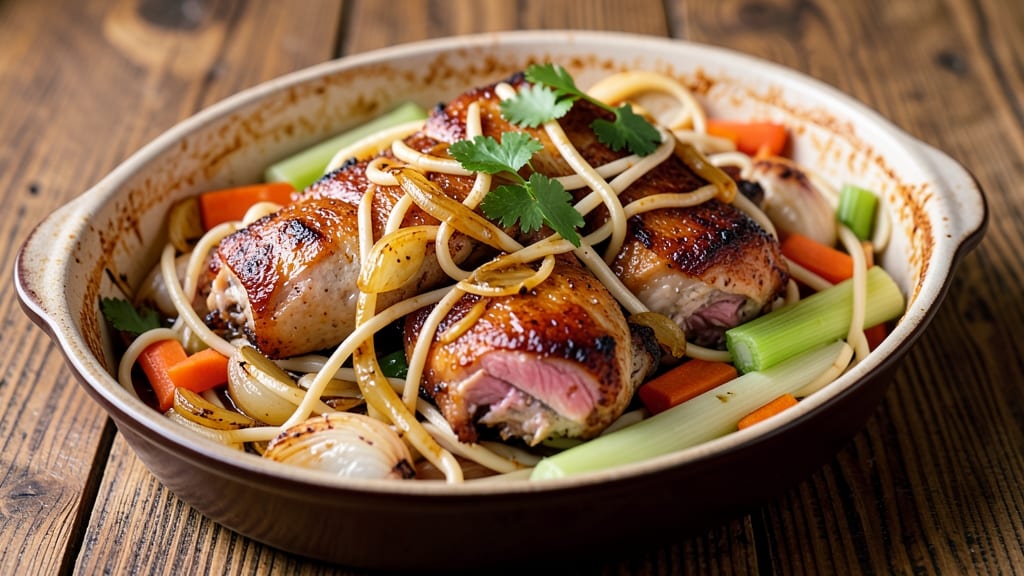 Turkey Necks and Egg Noodles Recipe: Slow-Simmered Umami Crunch in One Pot