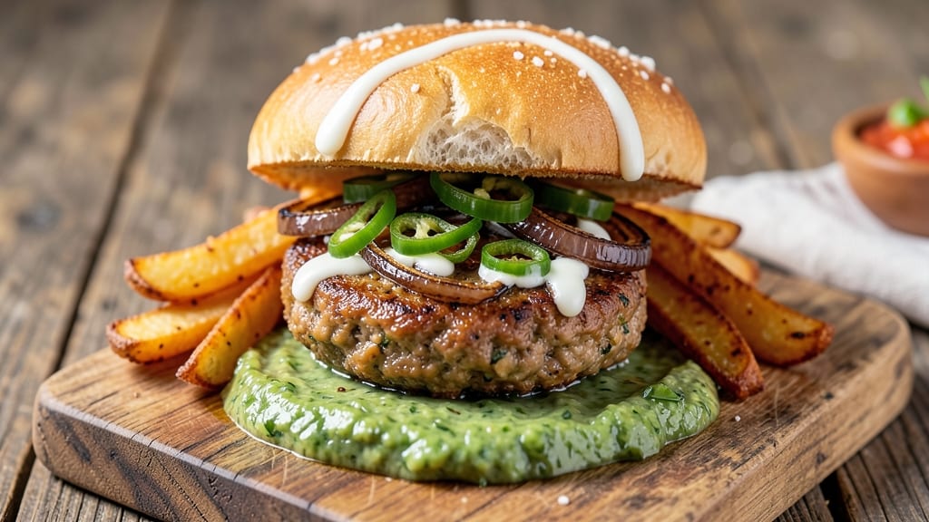 Indian Veggie Burger Recipe: Spiced Lentil Patties With Crispy Onion Rings