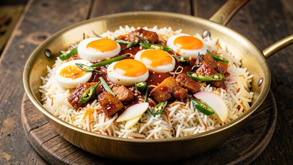 Thalappakatti Egg Biryani Recipe: Crispy Paratha Layers with Fragrant Spiced Rice