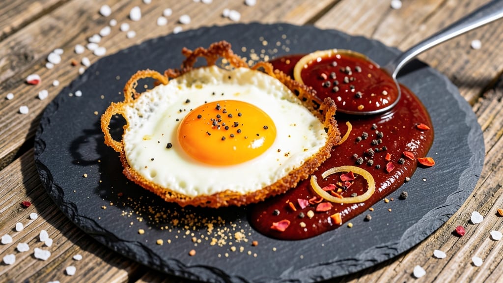 Spicy Fried Eggs Recipe: Crispy Shells and Runny Yolk Heatwave