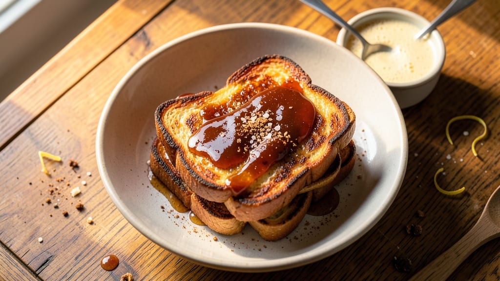 A French Toast Recipe Uses 2 Eggs: Light, Airy Layers With Perfectly Runny Yolk