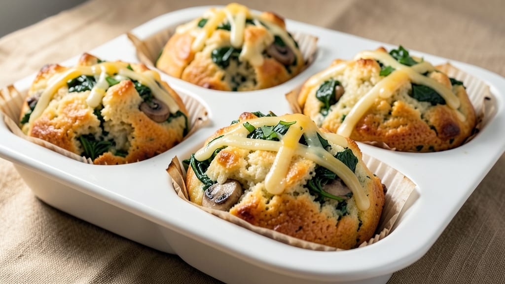 Spinach Mushroom Egg Muffins Recipe: Savory Bite-Sized Breakfast Batches