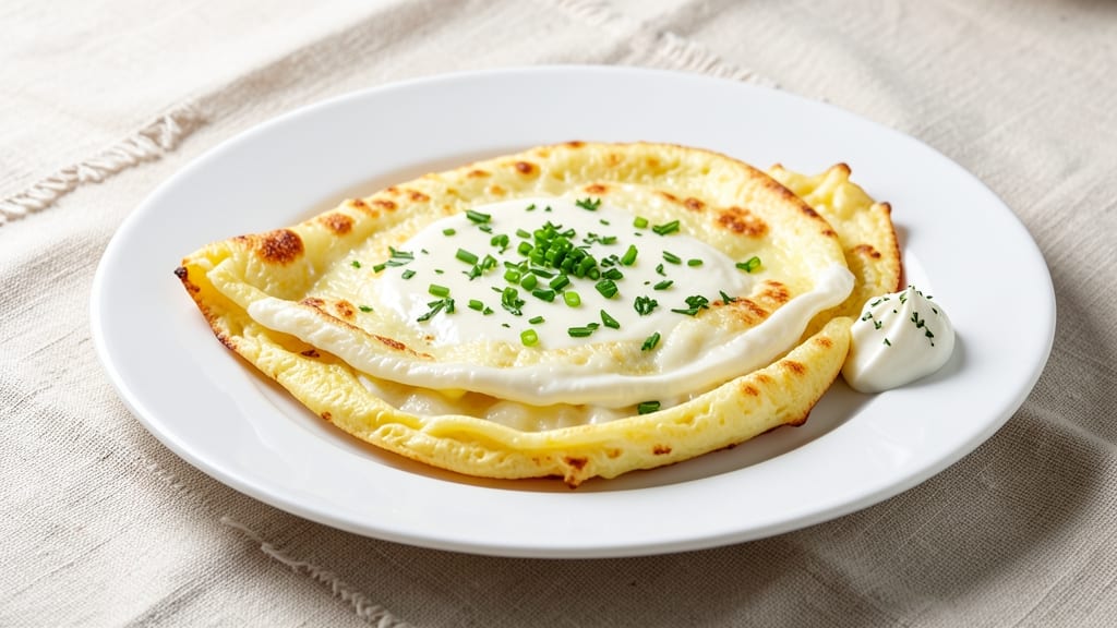 Vegetarian Egg Omelette Recipe: Fluffy Clouds With Crispy Herb Crowns