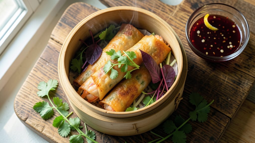 Vietnamese Shrimp Egg Rolls Recipe: Crispy Wraps With Zesty Dipping Sauce