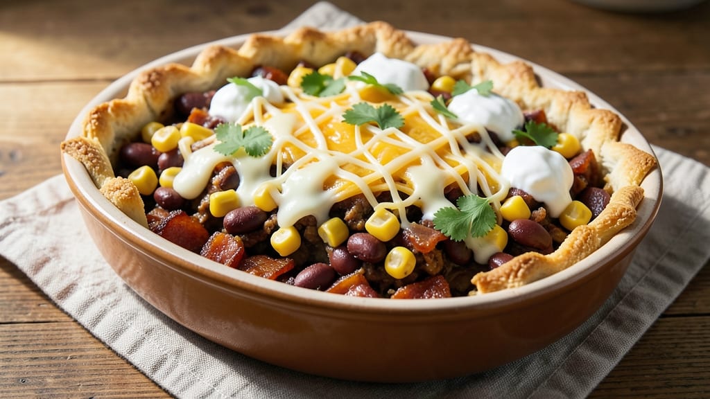 Southwestern Egg Bake Recipe: Spicy Black Bean and Corn Crunch Topped