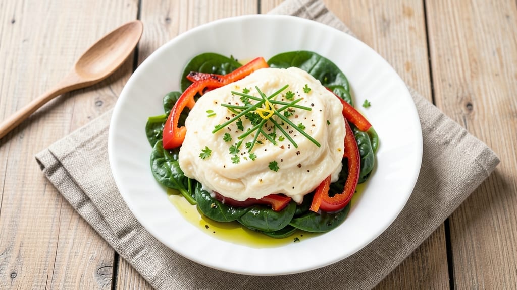 Veggie Egg White Omelette Recipe: Fluffy Clouds With Crispy Herb Topping