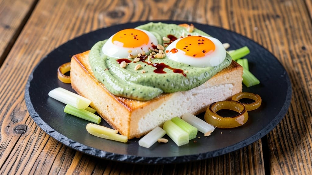 Spinach Egg Tofu Recipe: Savory Scramble With Crispy Celery Bites