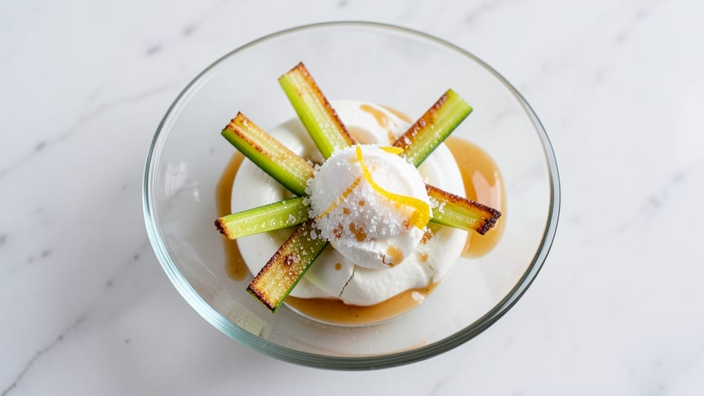 4 Egg Whites Recipe: Fluffy Clouds With Crispy Celery Crowns