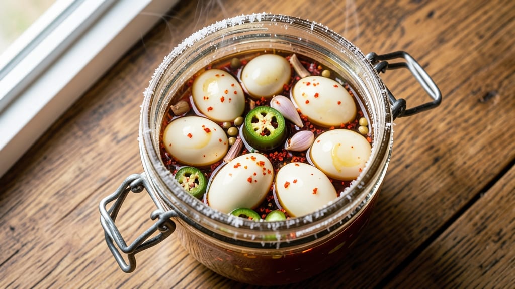 Spicy Pickled Eggs Canning Recipe: Zesty Heat Preserved for Months