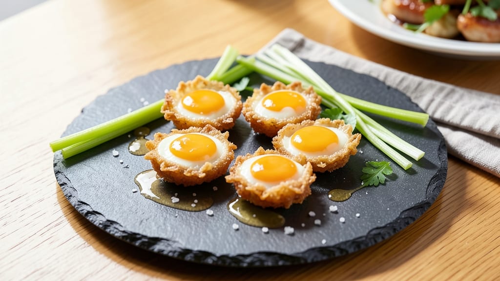 Sipo Quail Eggs Recipe: Celery-Crusted Crunch with Runny Yolk Magic