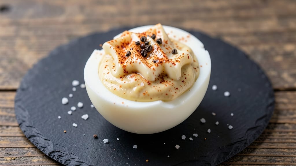Single Deviled Egg Recipe: Bold Mustard and Paprika Kick