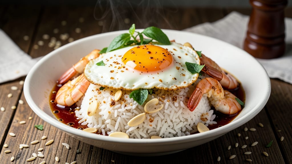 Thai Egg Rice Recipe: Fragrant Jasmine Rice with Silky Poached Eggs