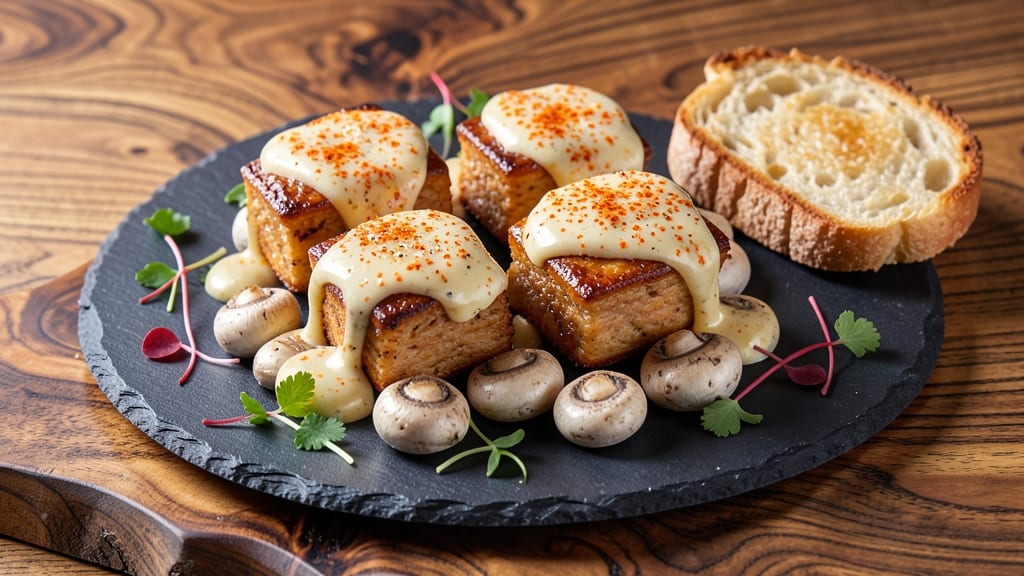 Vegan Eggs Benedict Recipe: Crispy Tofu Crowns Over Silky Mushroom Hollandaise