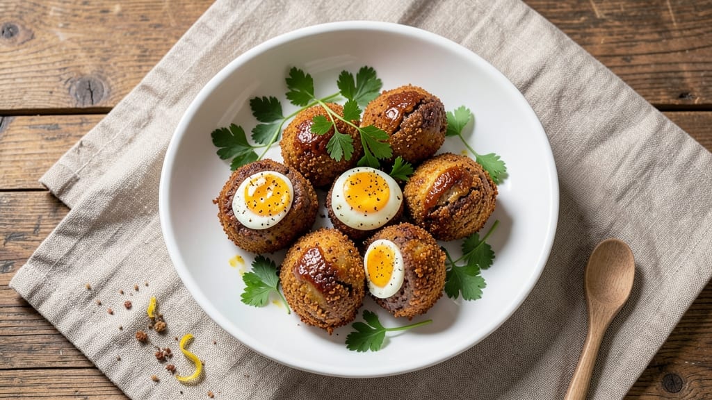 Venison Scotch Eggs Recipe: Gamey Crunch Over Herbed Yolk Magic