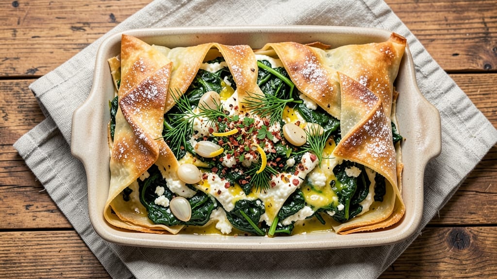 Spanakopita Recipe Without Eggs: Flaky Phyllo Layers With Herby Spinach Filling