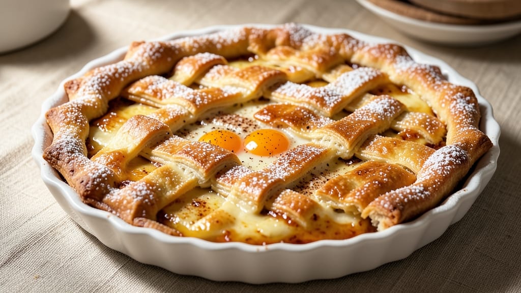 Special Egg Pie Recipe: Fluffy Custard Crowned With Crispy Celery Lattice