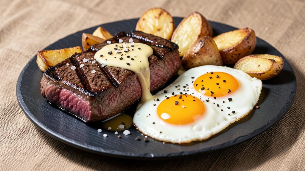 Steak and Eggs Dinner Recipe: Hearty Breakfast-for-Dinner Protein Powerhouse