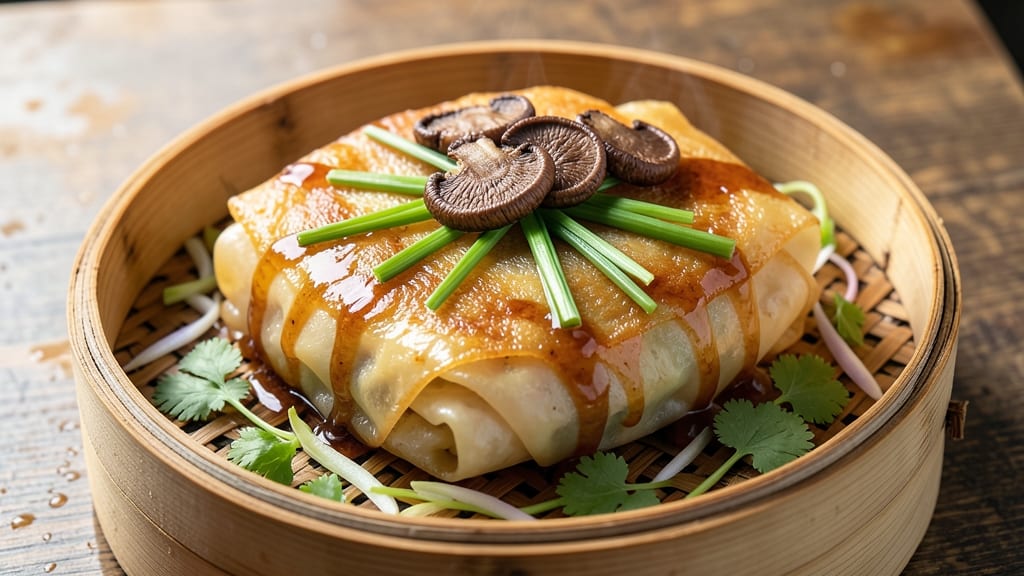 Vietnamese Egg Pancake Recipe: Crispy Celery Crowns Over Silky Yolk Magic