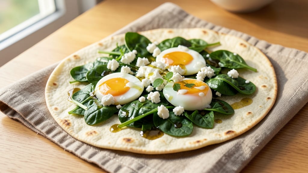 Spinach Feta Egg Wraps Recipe: Crispy Tortilla Shells with Creamy Feta and Herb Yolk Magic