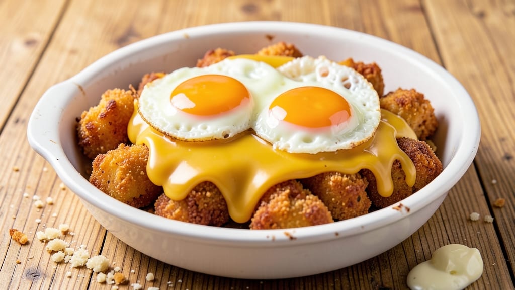 Tater Tot Egg and Cheese Recipe: Crispy Bites With Melty Yolk Magic