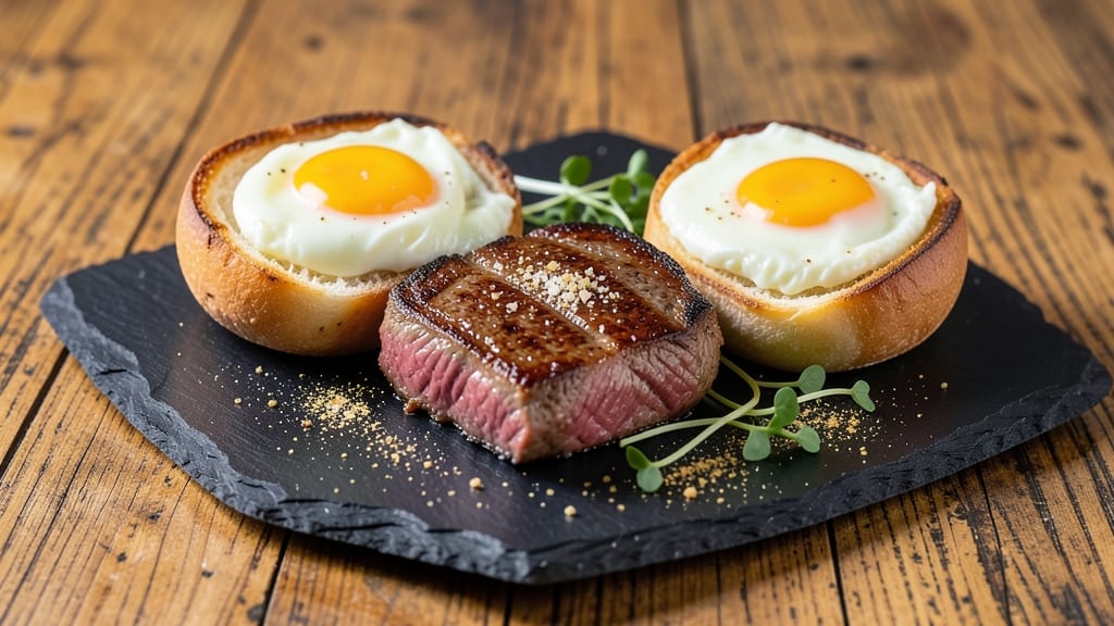 Steak and Egg Bagel Recipe: Crispy Bagel Crust With Runny Yolk Magic