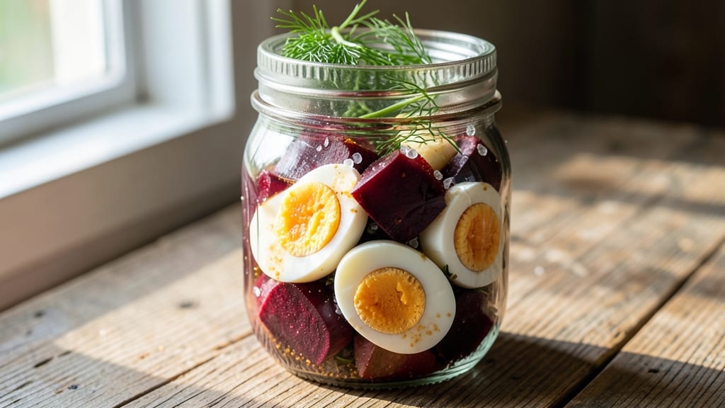 Sweet Pickled Eggs and Beets Recipe: Vibrant Sweet-Tart Bites in 15 Minutes
