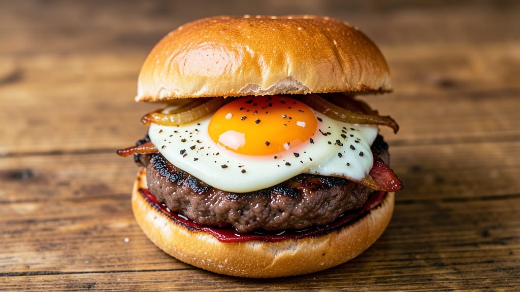 Smash Burger Recipe with Egg: Runny Yolk Magic Over Crispy Patties