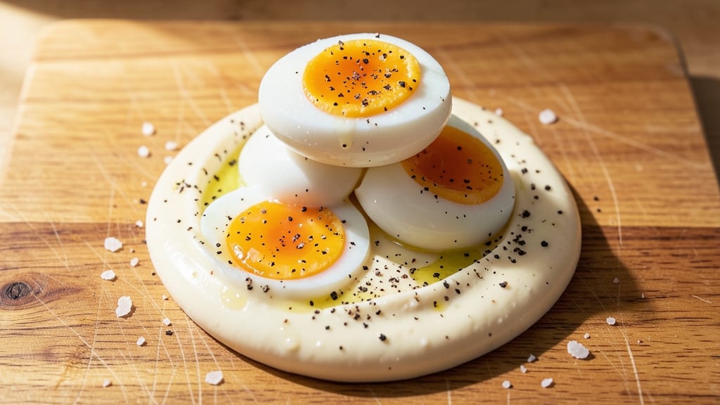 Simple Hard-Boiled Eggs With Mayonnaise Recipe for Sandwiches: No-Fail Creamy Yolk Magic