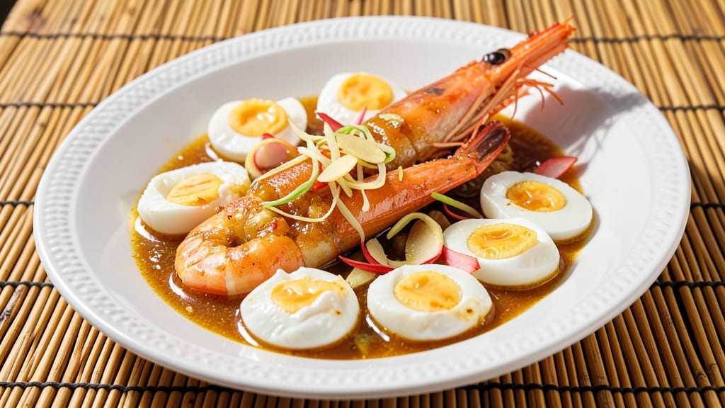 Shrimp With Egg Filipino Recipe: Silky Yolk Magic Over Crispy Garlic Shrimp