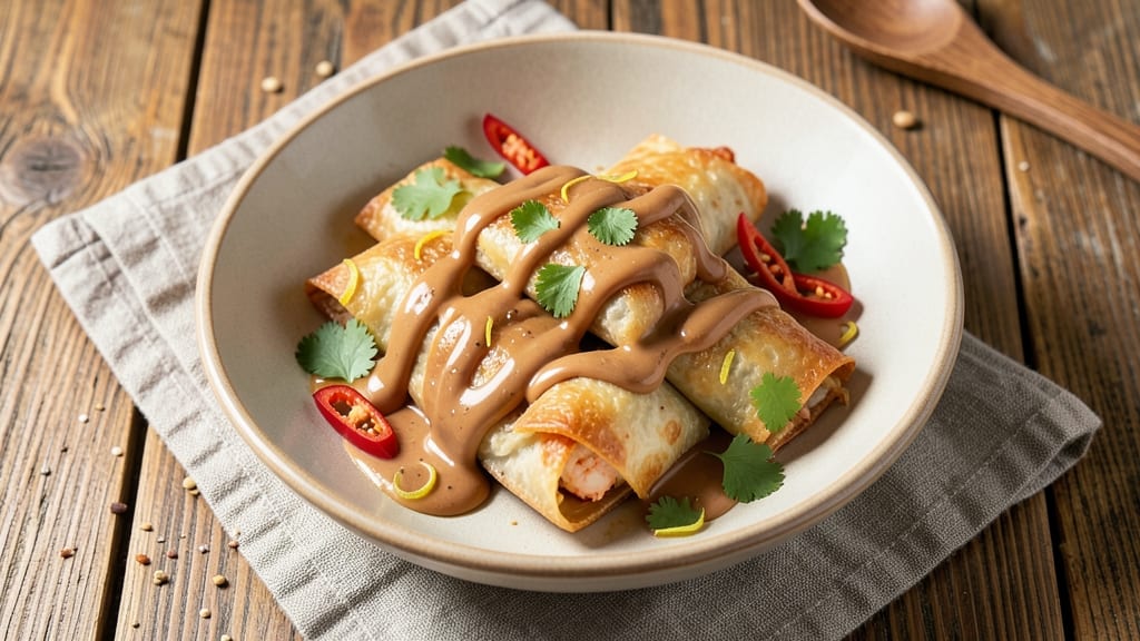 Shrimp Egg Roll Recipe With Peanut Butter: Crispy Wraps Stuffed With Sweet-Savory Magic