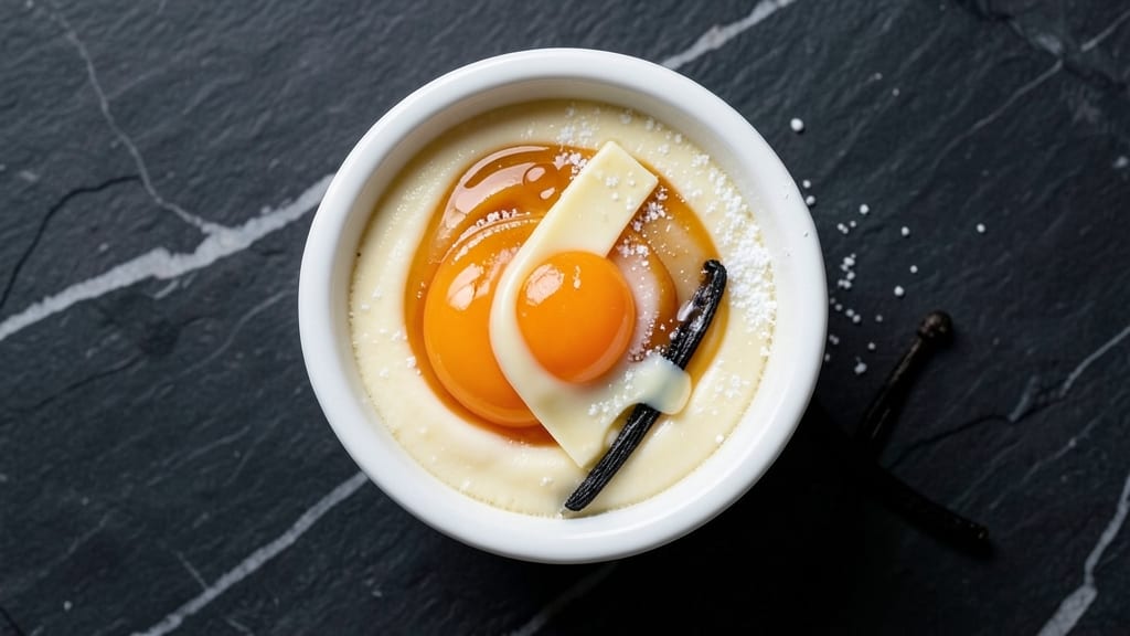 6-Egg Yolk Custard Recipe: Silky Ribbons With Caramelized Sugar Crunch