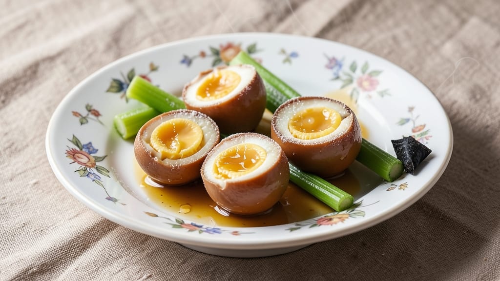Tea Boiled Eggs Recipe: Celery-Crusted Crunch Over Silky Yolk Magic