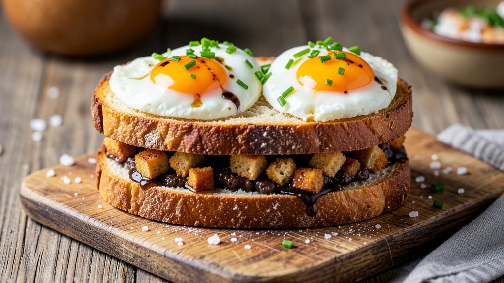Truffle Egg Sandwich Recipe: Crispy Croutons and Rich Yolk Luxe