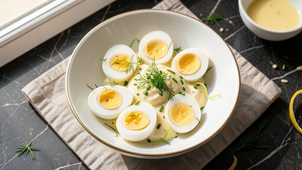 Stuffed Hard-Boiled Eggs Recipe: Crispy Herb Crowns Over Creamy Yolk Magic