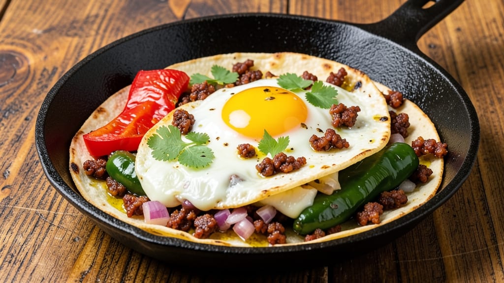 Tortilla Egg Skillet Recipe: Crispy Edges Meet Runny Yolk Heaven