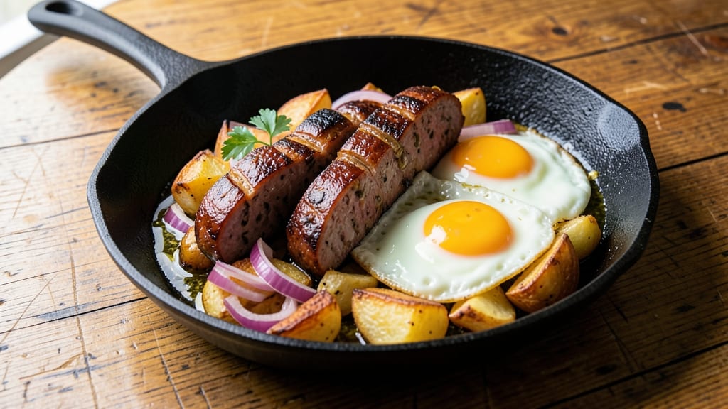 Smoked Sausage And Eggs Recipe: Smoky Breakfast Hash With Crispy Potatoes