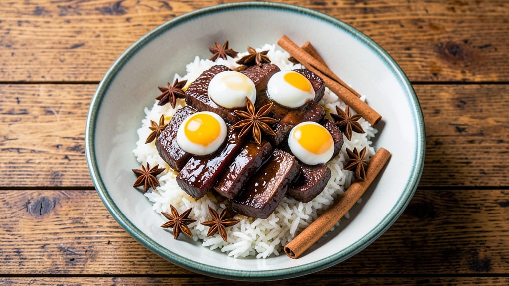 Slippery Egg Beef Rice Recipe: Silken Egg Ribbons Over Fragrant Jasmine Rice